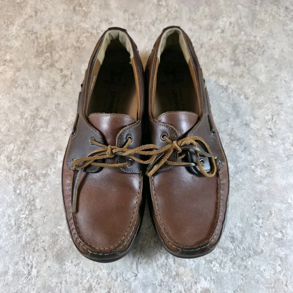 MEPHISTO SPINNAKER Boat Shoes Mens Size 11 Moccasin Brown Leather *Barely Worn.